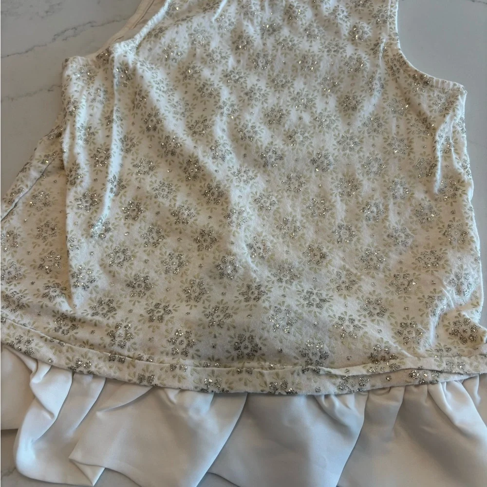 Crewcuts Sparkling Beige Sleeveless Blouse
